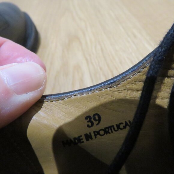 TRACEY NEULS Pablo Derby Lace Up Shoes Mod Goth Academia Retro Size US 8.5 - Picture 15 of 16